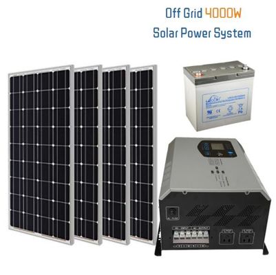 4kw Off Grid Solar Generator System 4-jednostkowy akumulator Domowy system baterii słonecznych