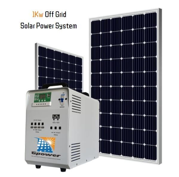 GPOWER 1000Watt Zestaw generatora energii słonecznej na dachu System wytwarzania energii odnawialnej